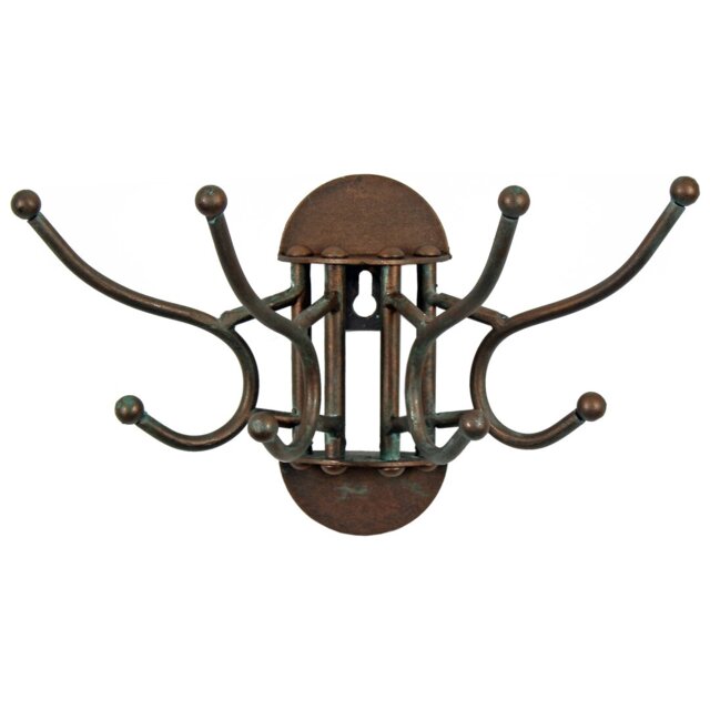 Sturdivant Iron Wall 4 - Hook Wall Mounted Coat Rack