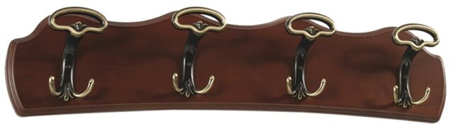 Valley Wall 4 - Hook Wall Mounted Coat Rack
