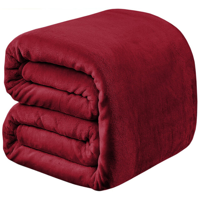 Soft & Cozy Faux Fur Reversible Fleece Throw Blanket