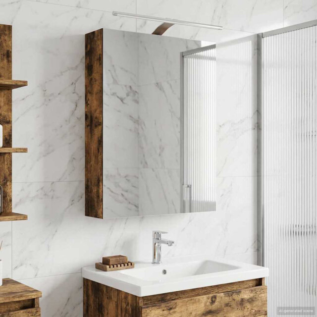 W H Wall Mounted Required Medicine Cabinet Mirror 2