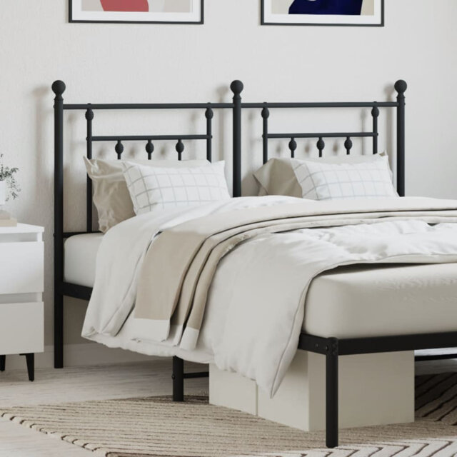 Marlow Home Co. Metal Replace Headboard Black 135 Cm