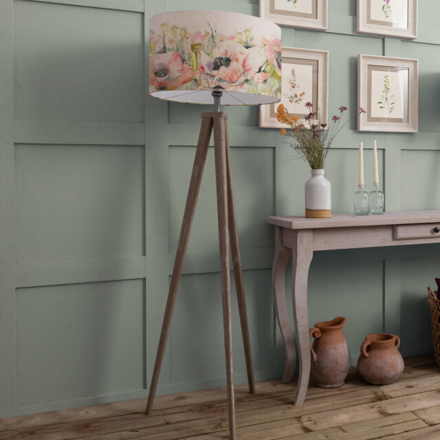 Papavera 158cm Brown Tripod Floor Lamp