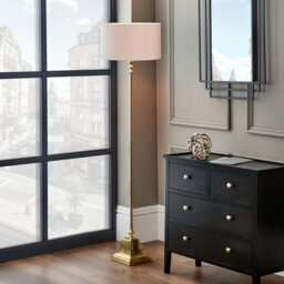 Beedon 160cm Polished Traditional Floor Lamp