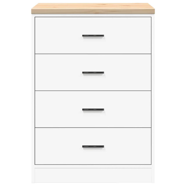 Solid Wood Single Storage Cabinet ( 85cm H x 60cm W x 51cm D)