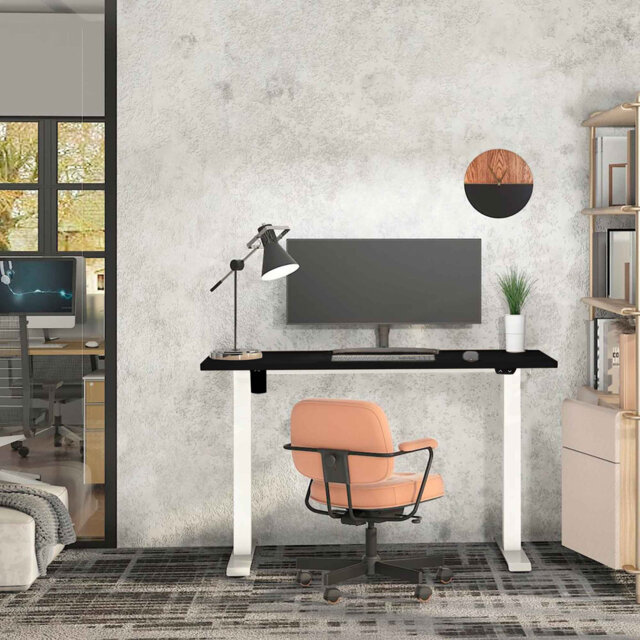 Alvera Adjustable Metal Base Standing Desk