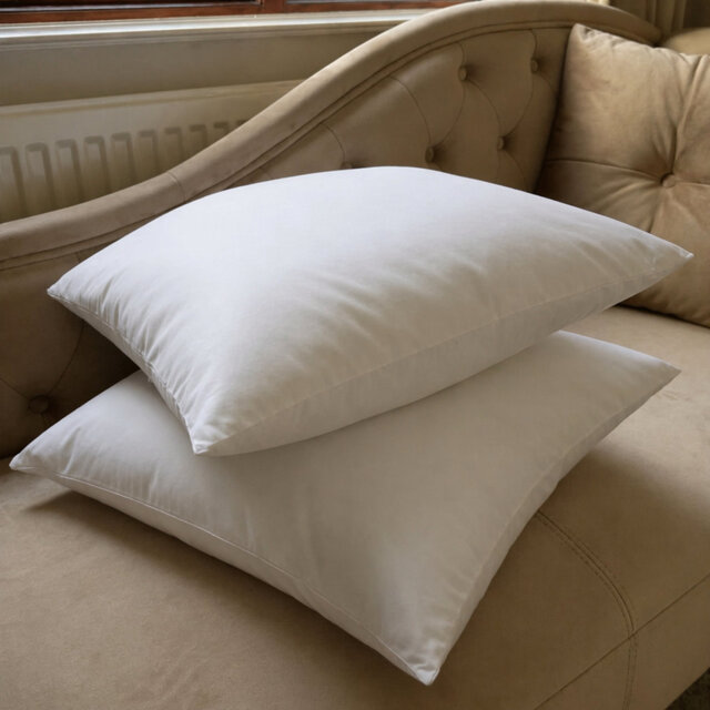 Luxurious Duck Feather Cushion â Premium Soft And Supportive Inserts For Sofa Couch Square Pillows - Pack Of 2