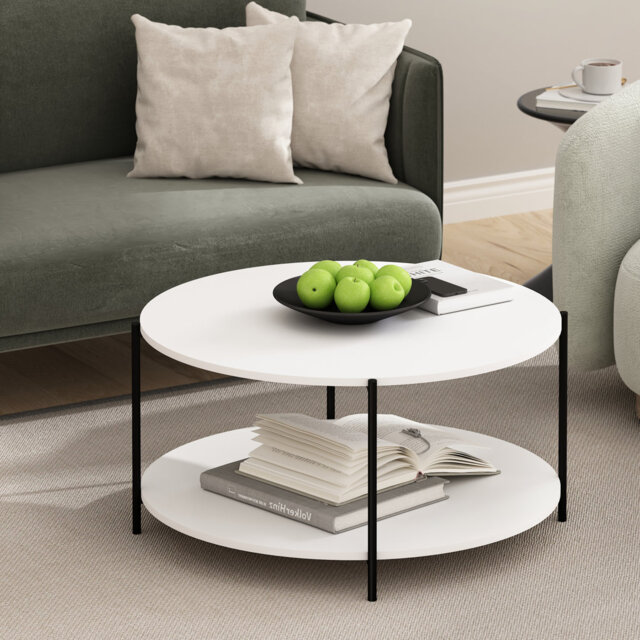 Clell Four Leg Coffee Table with Storage