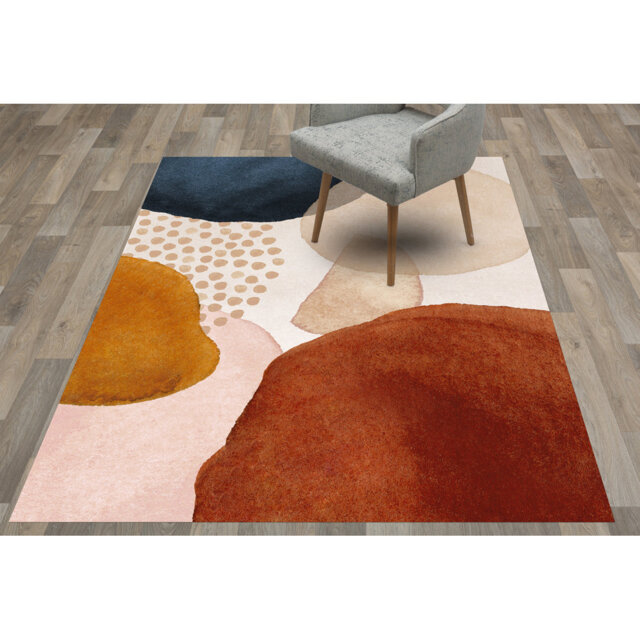 Vinyl Floor Mat for Home, modern style, non-slip PVC, Anushka 100x150 cm