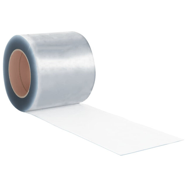 Plastic Sheer Door Curtain Single Panel