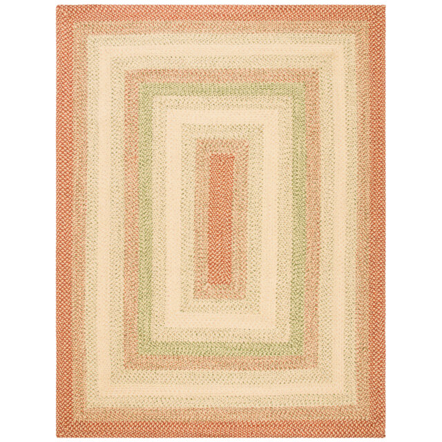 Chambless Striped Rust Indoor/Outdoor Rug