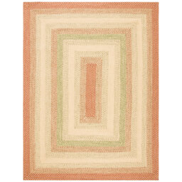 Chambless Striped Rust Indoor/Outdoor Rug