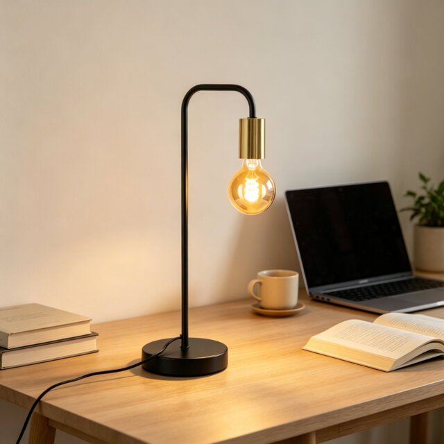 Phenomenon Black Metal Table Lamp