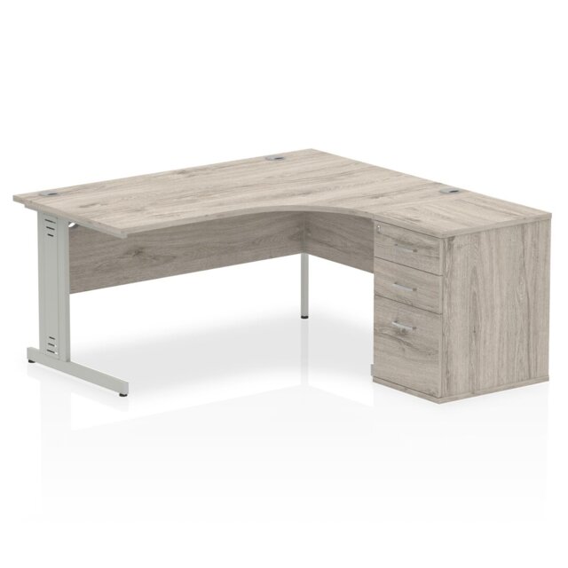 Zetta Metal Base Executive Desk