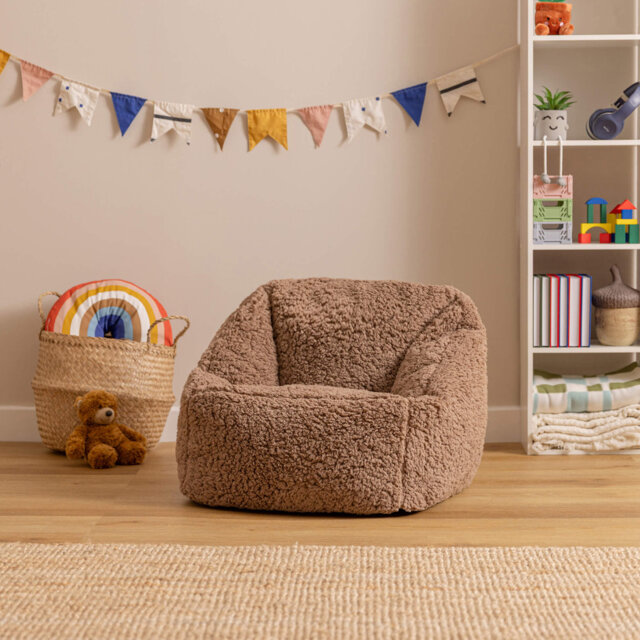 Kids Natalia Fleece Armchair Bean Bag