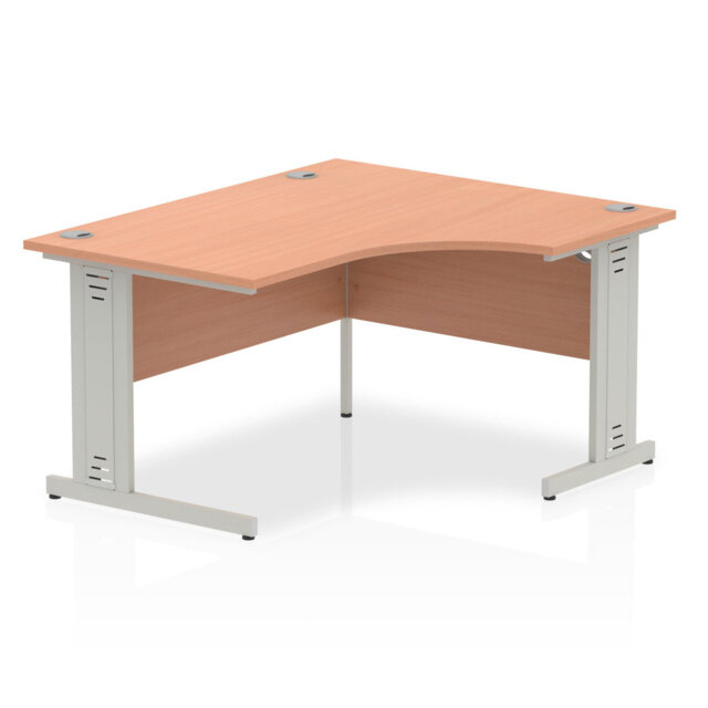 Impulse L-Shaped Metal Base Computer Desk