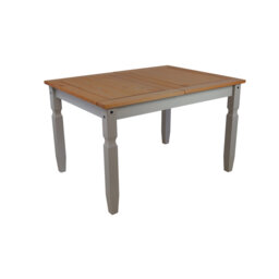 Corona Grey Wax Furniture Pine Solid Wood Dining Table