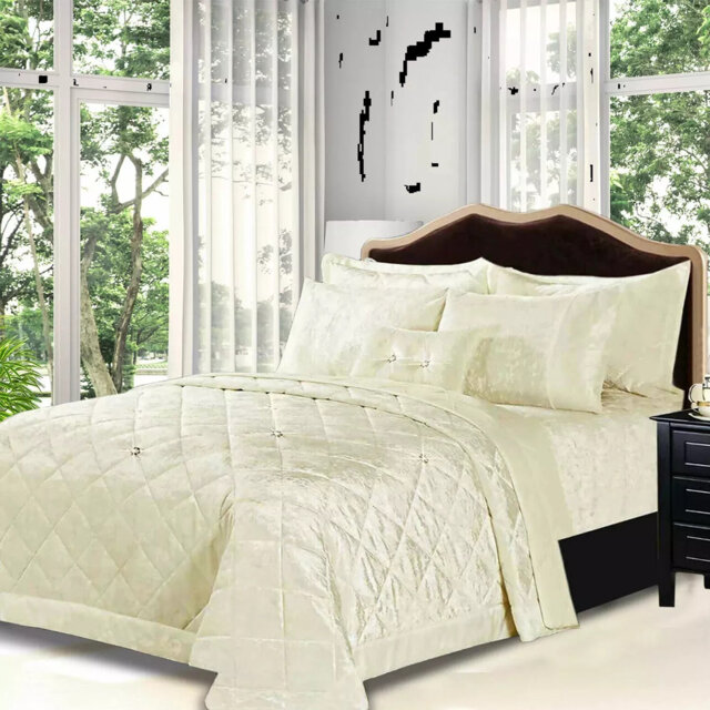 Polyester Bedspread with Pillow Shams Included