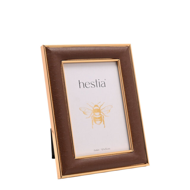 Faux Leather Picture Frame