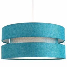 Contemporary Quality Linen Fabric Triple Tier Ceiling Pendant Light Shade