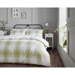 Scholl Chequered Duvet Cover Set with Pillowcases Included