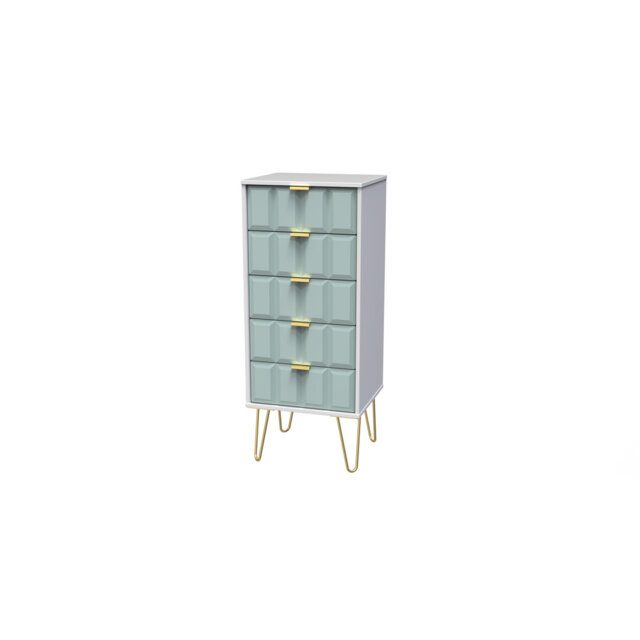 Fully Assembled Alexxus 5 - Drawer Chest of Drawers