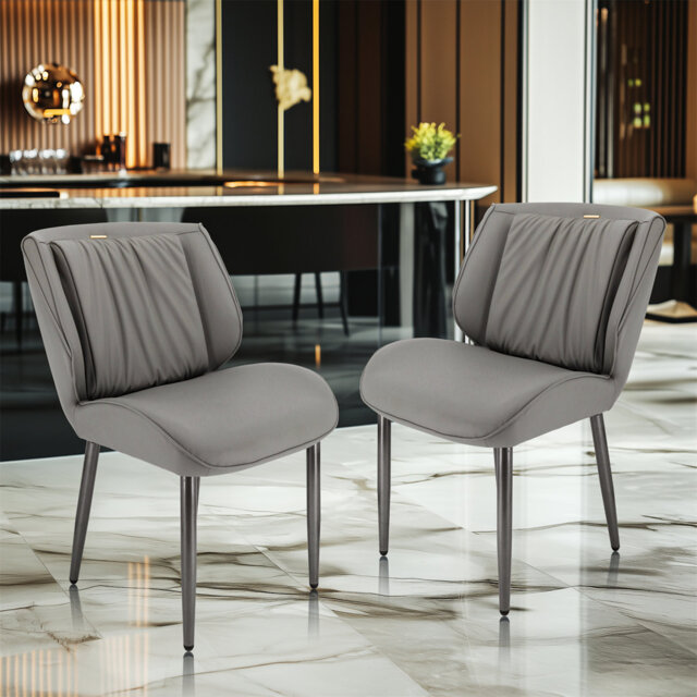 Upholstered Dining Chairs Set Of 2 Kitchen Counter Chairs Lounge Leisure Living Room Corner Chairs