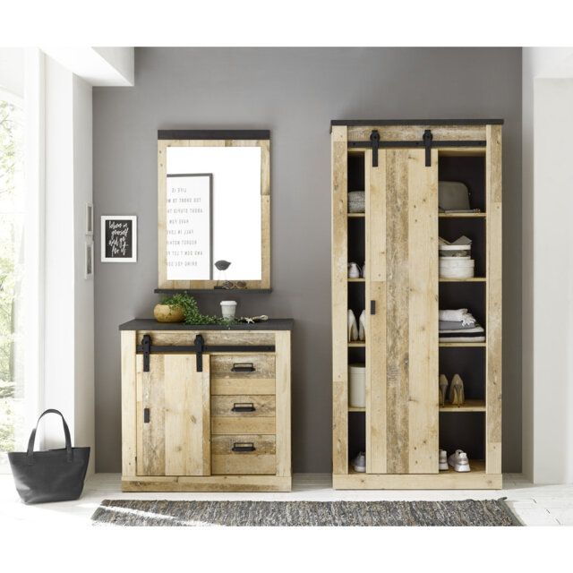 Jackeline Hall Tree 206cm Wide with Shoe Storage