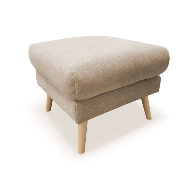 Rock 66Cm Wide Square Footstool Ottoman
