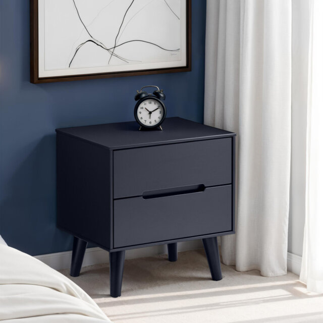 Heriberto 2 Drawer Bedside Table
