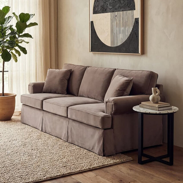 3 Seater Velvet Sofa