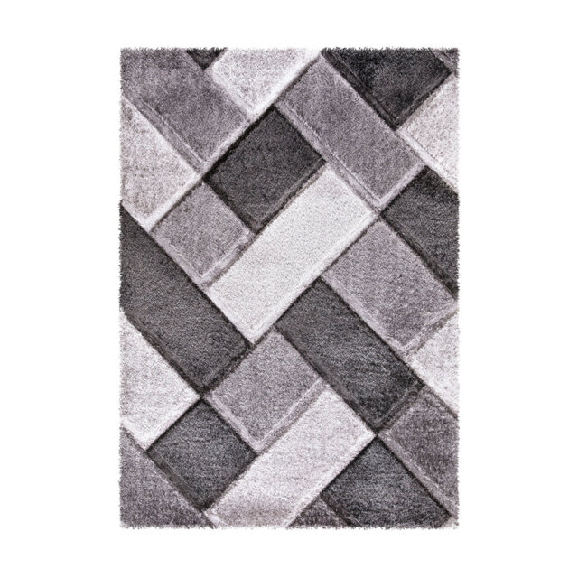 Modern Rug Thick Living Room Mats Carpet Hallway Bedroom Floor Mat Grey