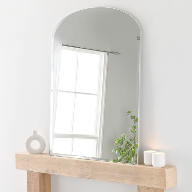 Tario Wood Flat Mirror