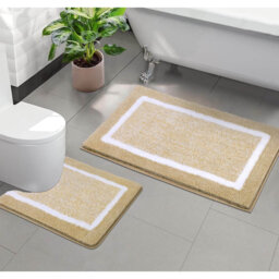 2 Piece set Rectangle Bath Mat