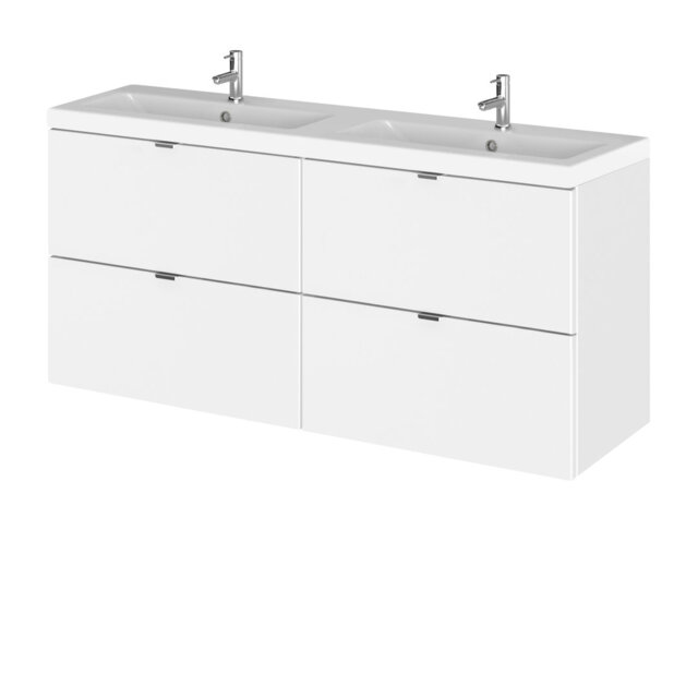 Fusion 1200mm Double Bathroom Vanity with Integrated Basin