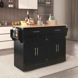 Kitchen Island With 2 Drawers And 4 Doors