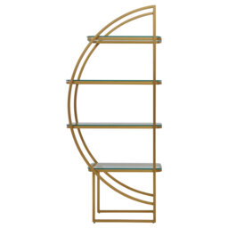180cm H x 80cm W Stainless Steel Bookcase