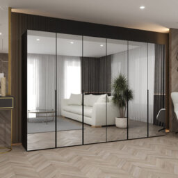Bia 6 Door Manufactured Wood Wardrobe