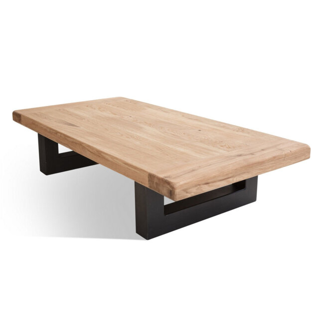 Solid Wood Sled Coffee Table