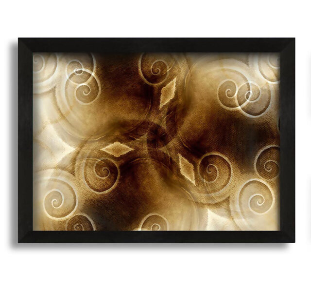 Caramel Swirls Framed Print