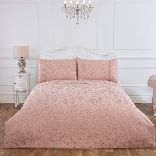 Cotton Blend Paisley Duvet Cover Set