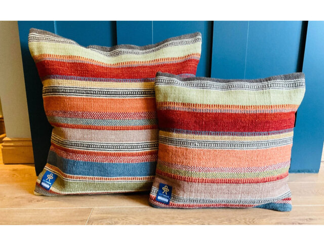 Baxman Yellow Square Cushion Cover