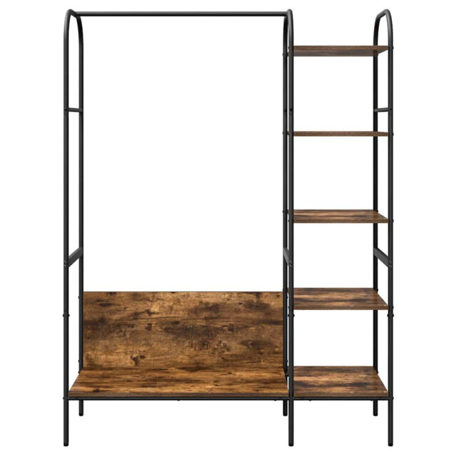 Clothes Rack With Shelf 120 X 44 X 160 Cm Engineered Wood