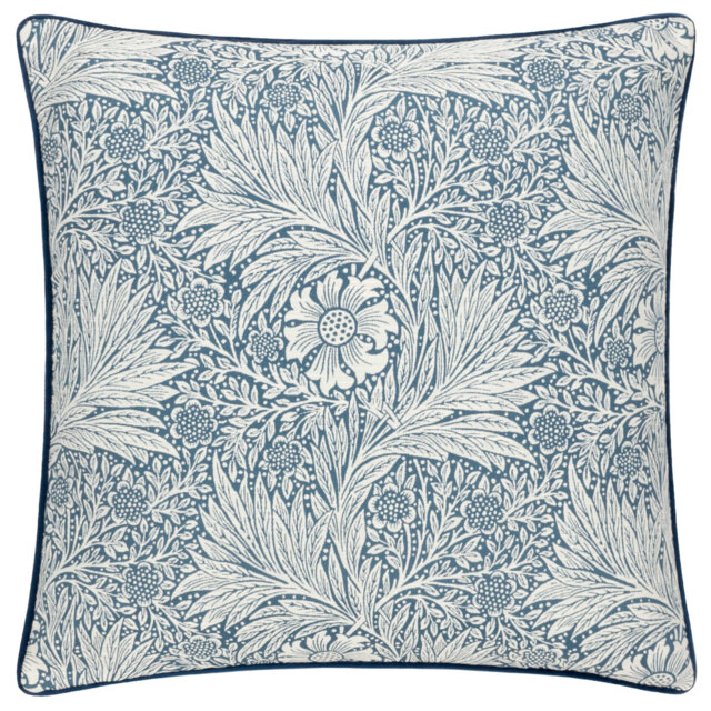 Marigold Floral Square Cushion Cover