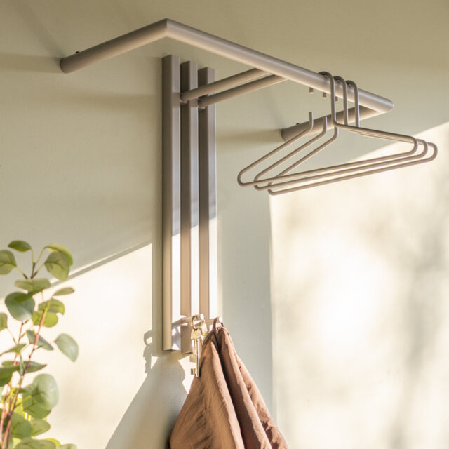Senza Metal Wall 2 - Hook Wall Mounted Coat Rack