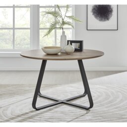 Chowchilla Luxury Round Dining Table - Modern Industrial Style
