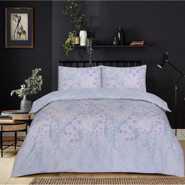 Complete Bedding Set Cotton Rich Checkered Duvet Cover, Fitted Sheet & Pillowcases Soft, Breathable & Wrinkle-Resistant