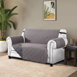 Reversible Waterproof Sofa Cover – Quilted Anti-Slip Couch Protector with Adjustable Strap