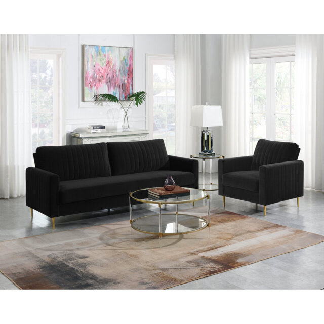 Marienthal 2 - Piece Velvet Living Room Set