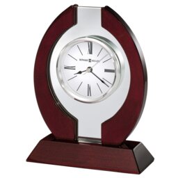 Clarion Traditional Roman Numeral Crystal Quartz Movement / Crystal Tabletop Clock in Brown