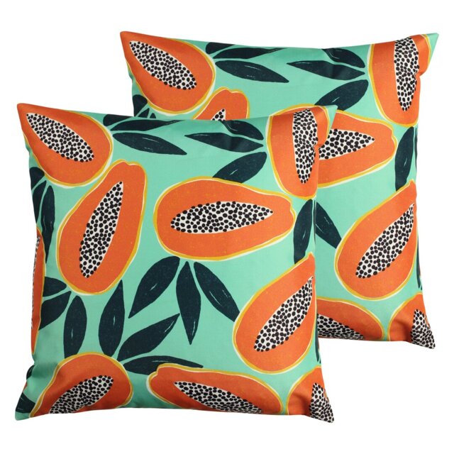 Indoor / Outdoor Floral Scatter Cushion with Filling